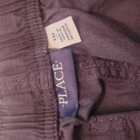 Children's Place Adjustable Waist Shorts Black Blue Size 10 - Picture 2 of 5